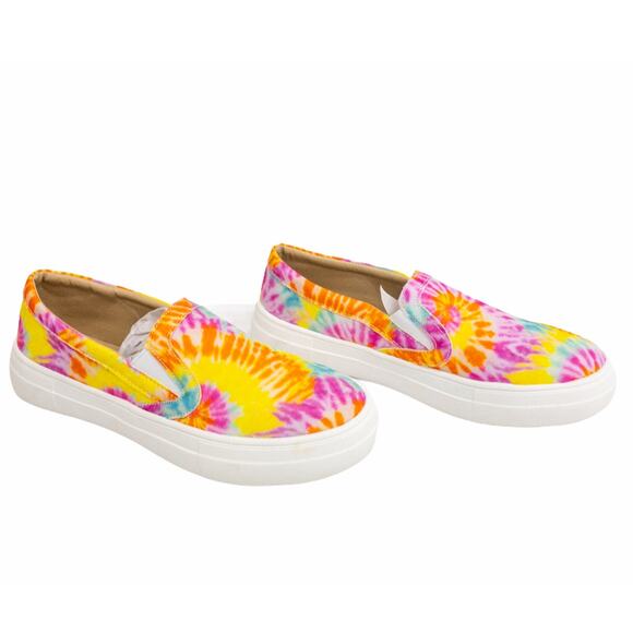 Mata Rainbow Tie Dye Coco Slip On Sneakers 7 Women's - Picture 2 of 9